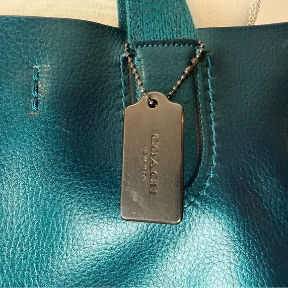 Coach Large Metallic Derby Tote Bag NWT - Picture 4 of 10